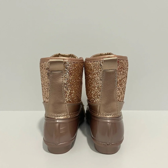 JOSMO Girls Rose Gold Glitter Duck Boots size 2 - Picture 3 of 15